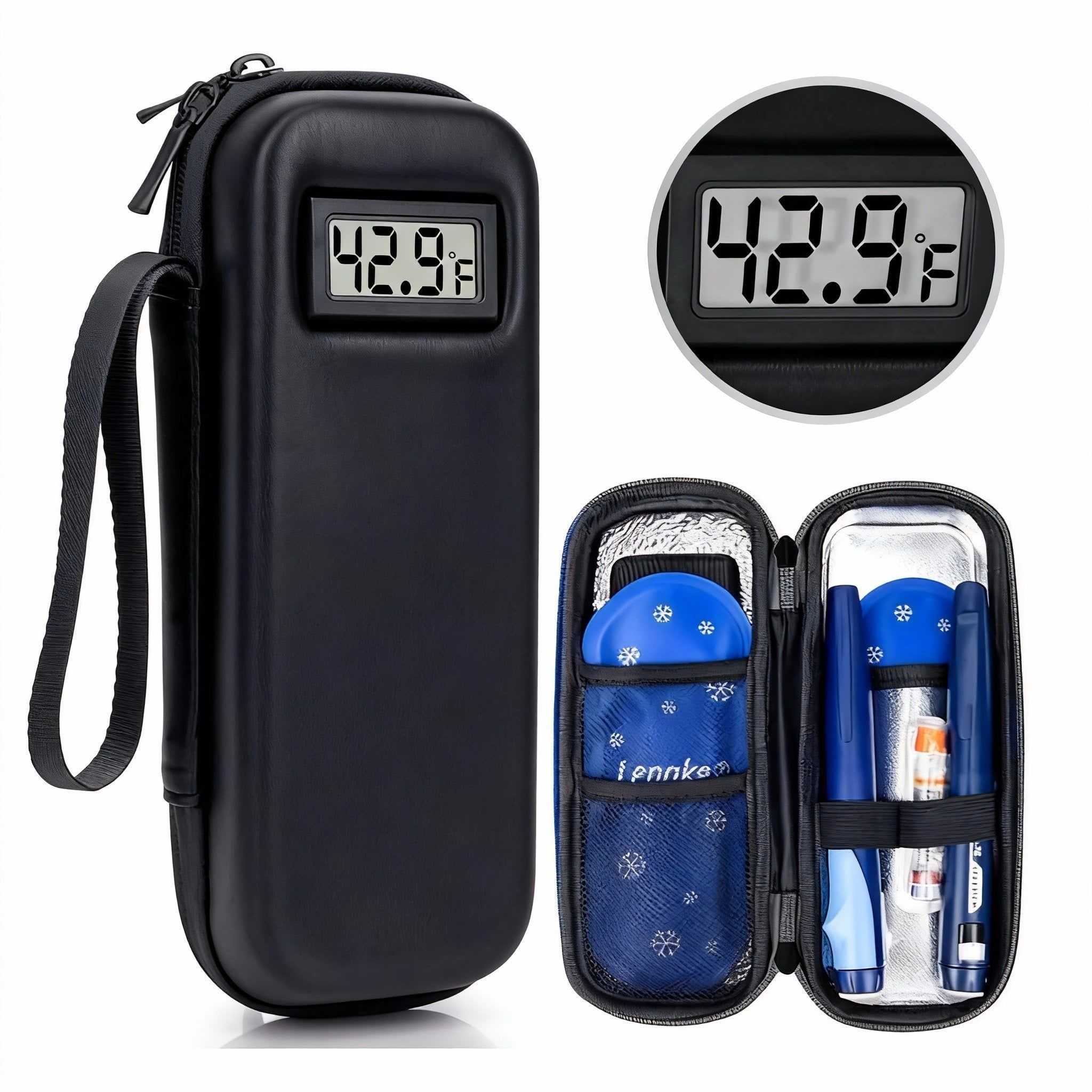 ⏰🎉🔥Insulin Cooler Travel Case with Temperature Display